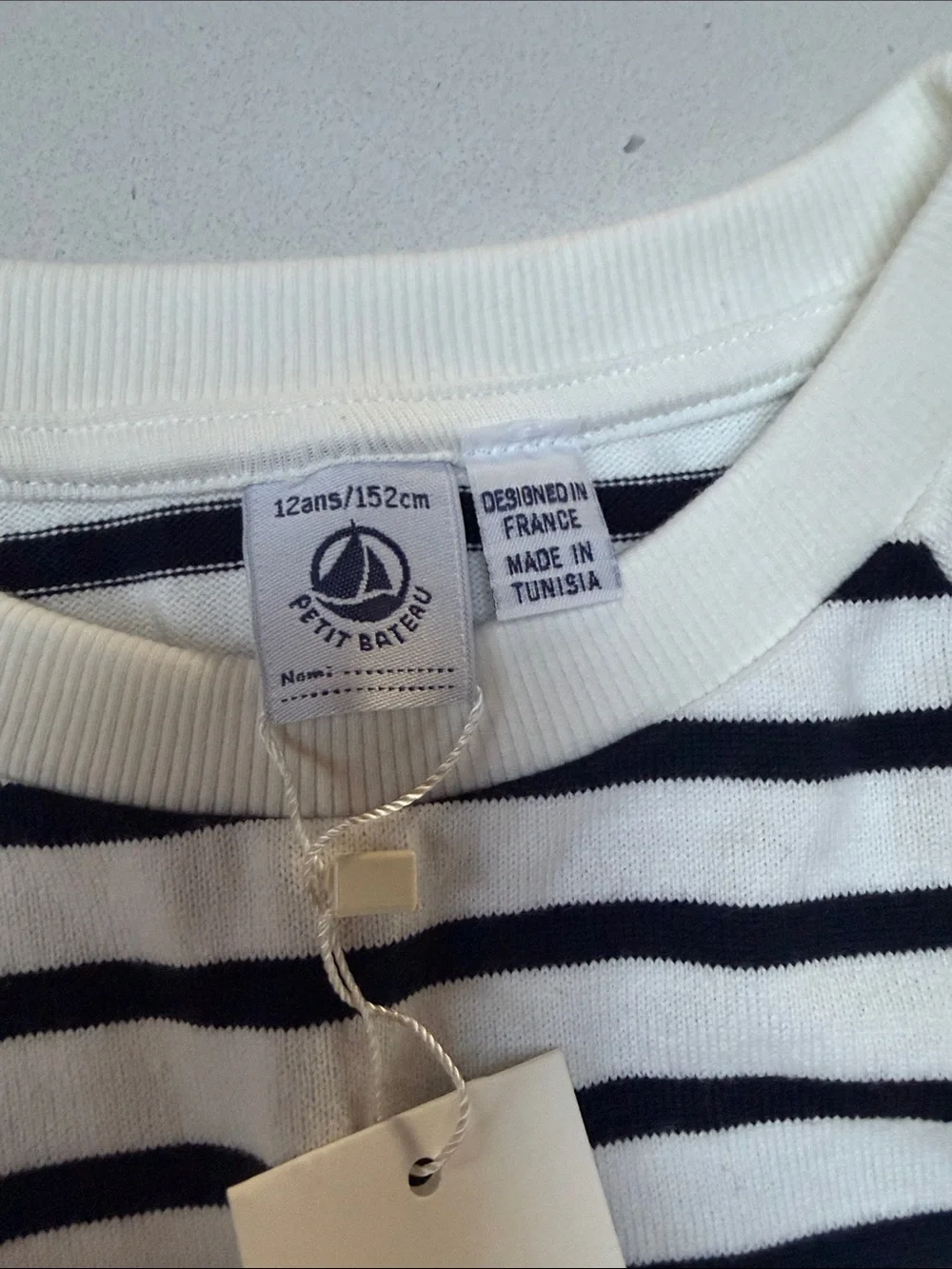 Petit Bateau- Striped navy & White Kids Dress - Classic Comfort 100% cotton
